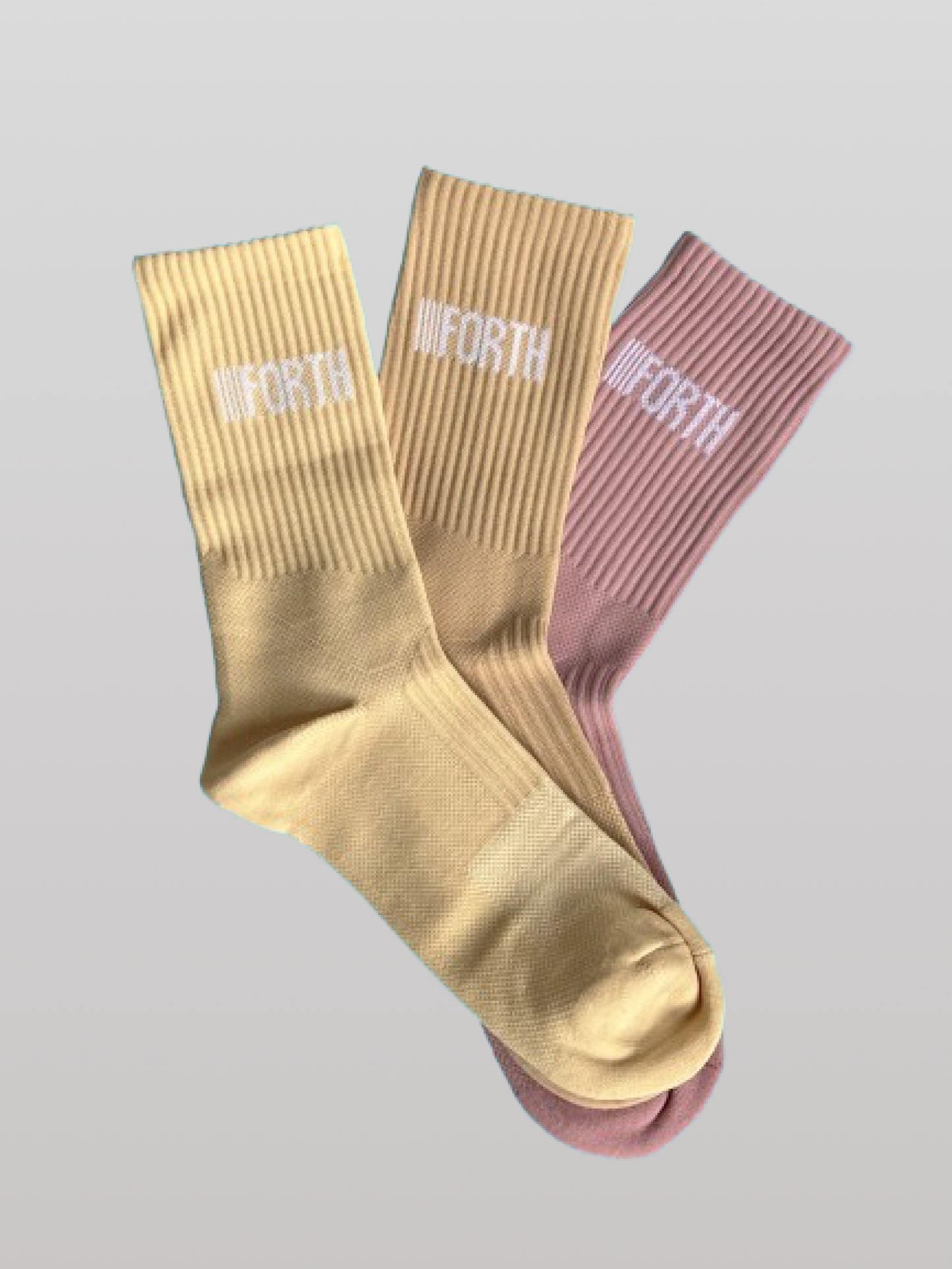 BARE 3-PACK Crew Socks