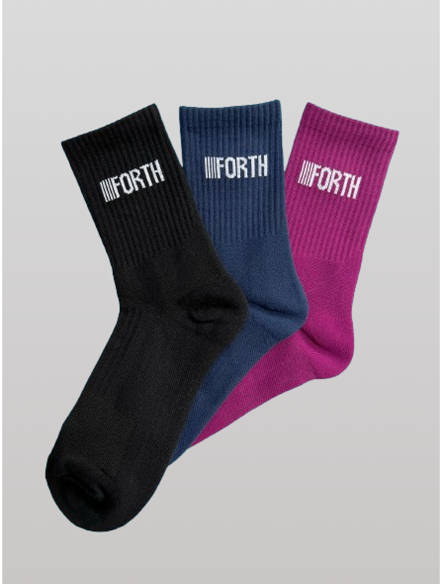 DARK MODE 3-PACK Crew Socks