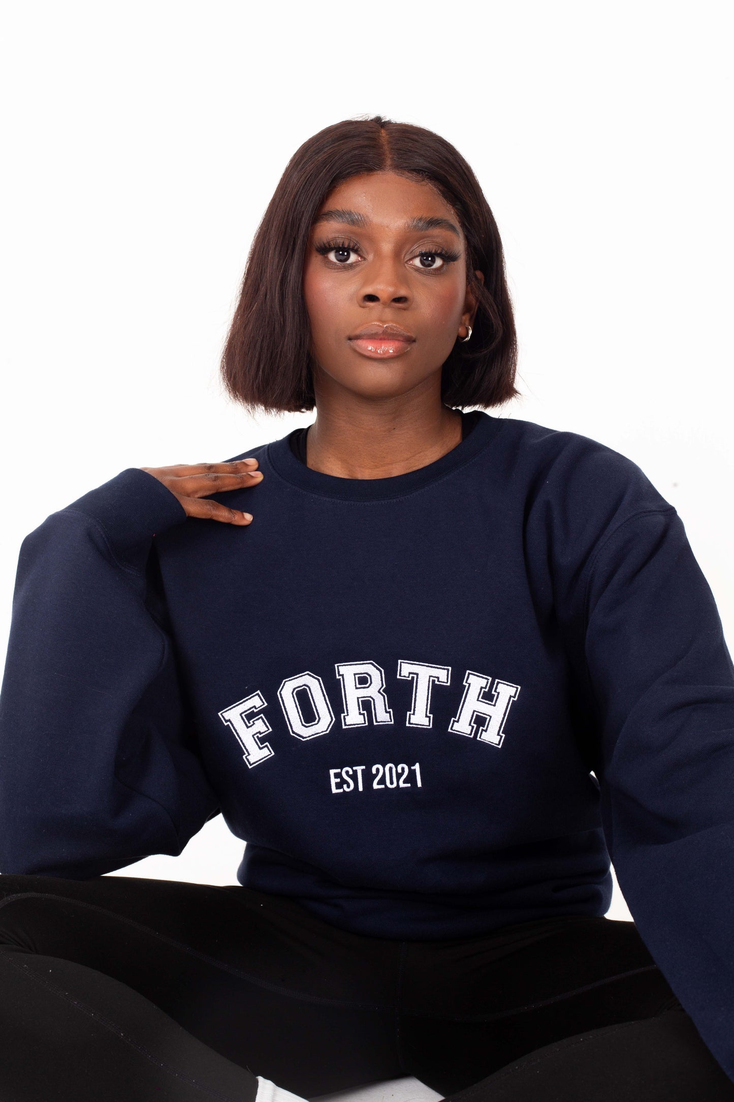 FORTH Everyday Varsity Sweatshirt Navy