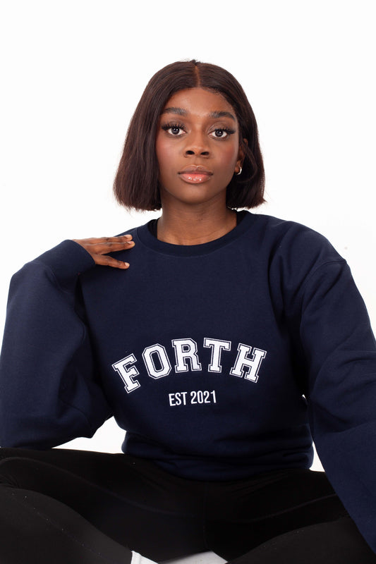 FORTH Everyday Varsity Sweatshirt Navy