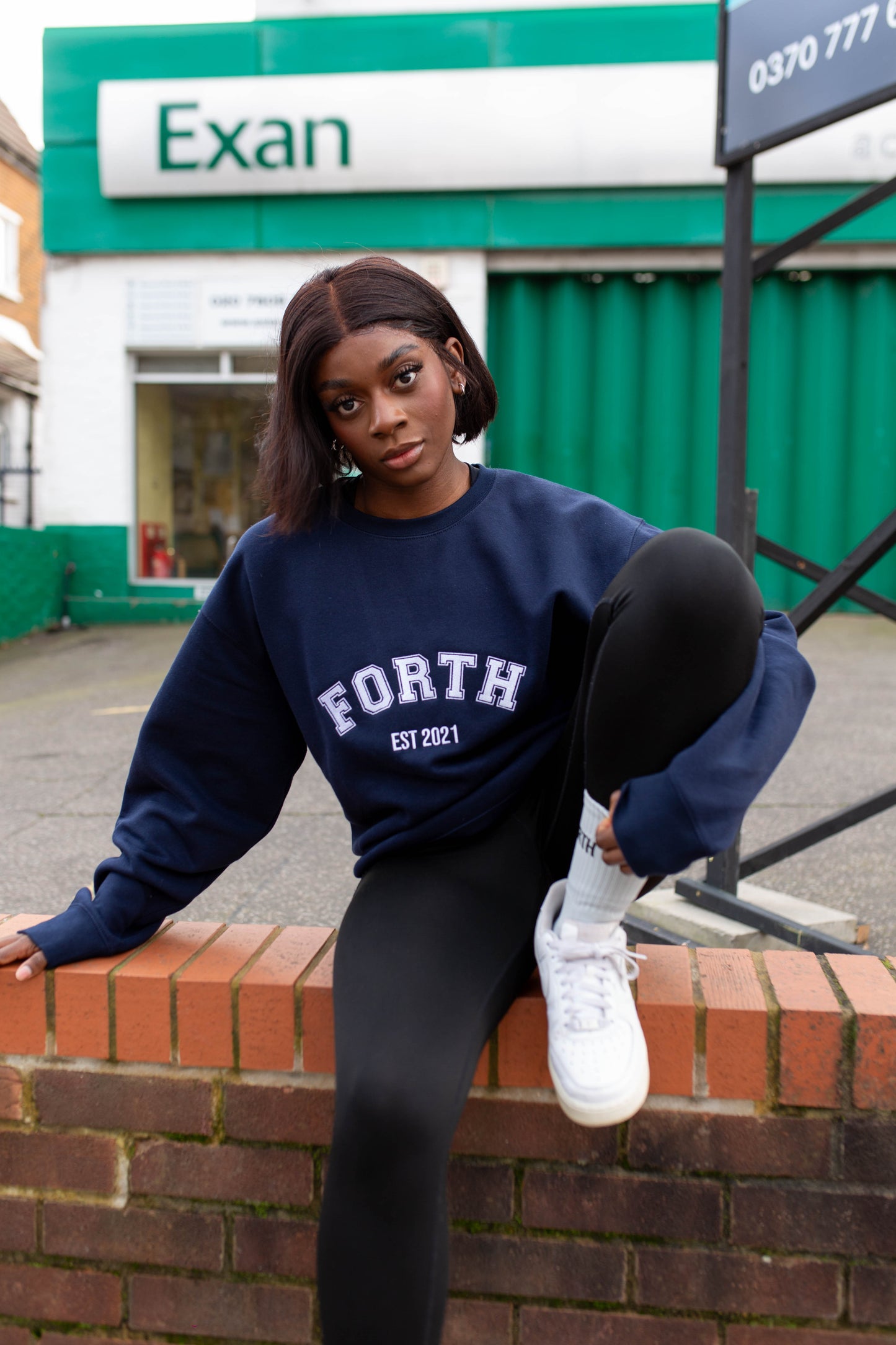 FORTH Everyday Varsity Sweatshirt Navy